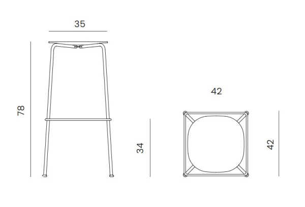 Andersen Barstuhl Scope H78cm